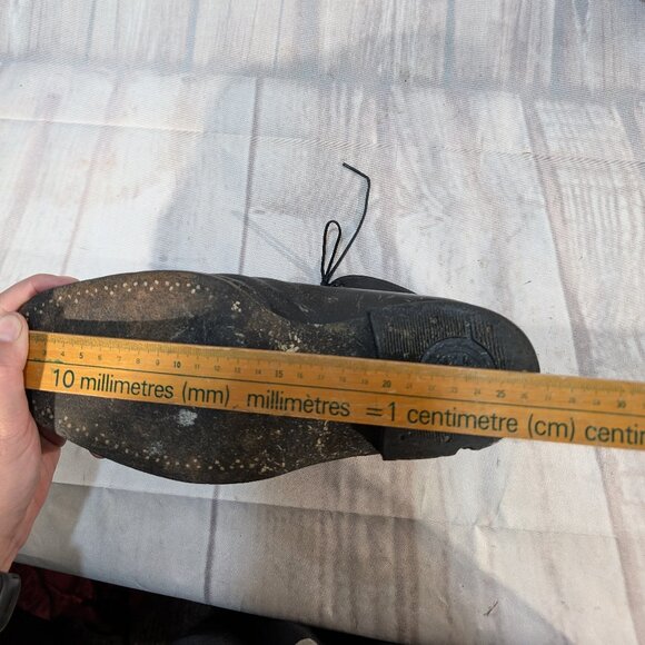 Vintage Black Leather Lace-Up Ankle Boots US Size 8.5/9 - Picture 12 of 12